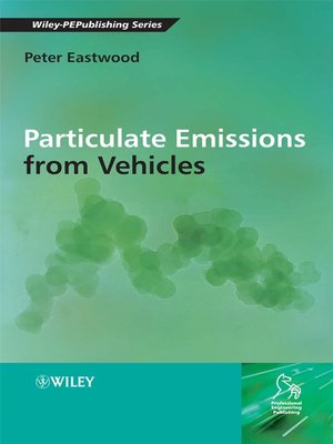 cover image of Particulate Emissions from Vehicles